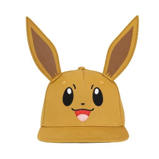 Pokemon Eevee Youth 3D Cosplay Flat Bill Snapback