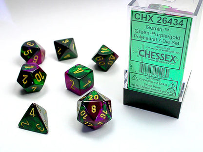 Chessex Gemini Polyhedral 7ct Dice Set