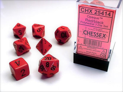 Chessex Opaque Polyhedral 7ct Dice Set