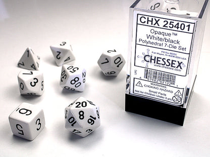 Chessex Opaque Polyhedral 7ct Dice Set