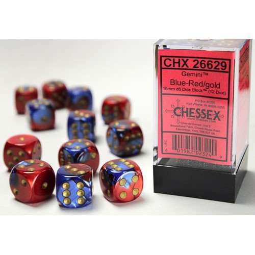 Chessex Gemini 12mm D6 36ct Dice Set