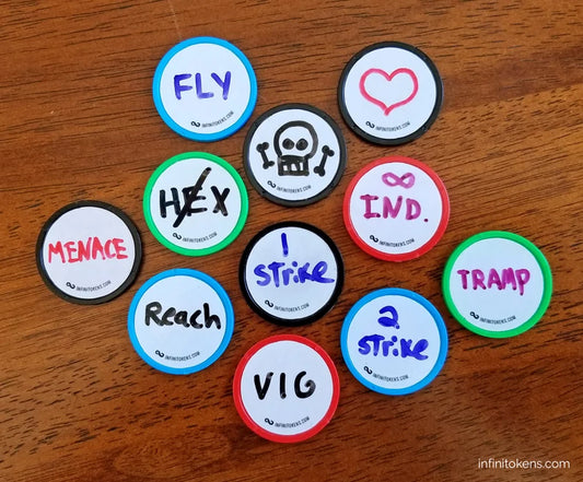 Infinitokens Set of 10 Dry Erase Counter Tokens