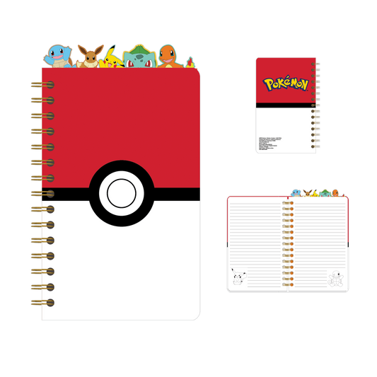 Pokemon Starters Spiral Notebook