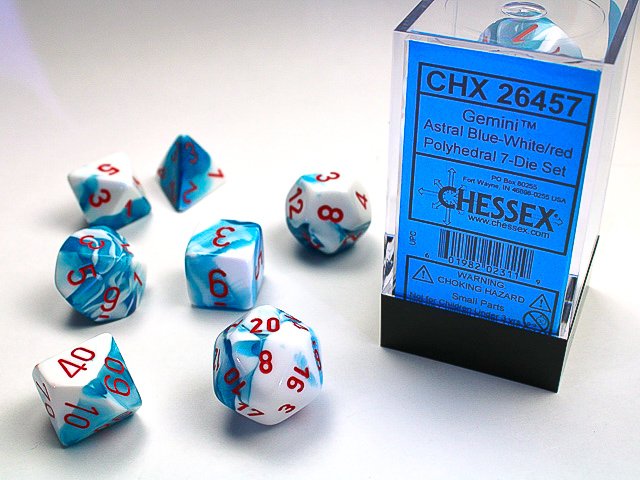 Chessex Gemini Polyhedral 7ct Dice Set