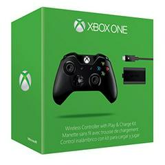 Xbox One Black Wireless Controller + Play and Charge Kit - Xbox One